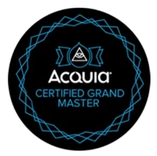 Acquia Certified Drupal Grand Master Badge