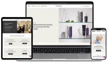 Eufora International website - premium haircare e-commerce